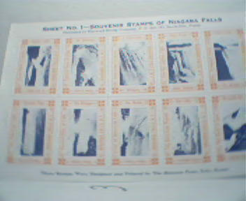 Souvenir Poster Stamps of Niagra Falls NY!#1