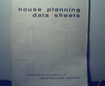 House Data Planning Sheets by Ed of Arch.Rec