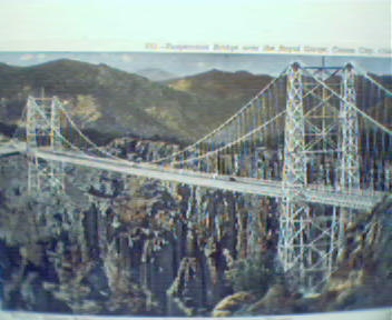 Suspension Bridge over Canon City Colorado!