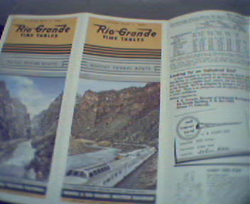 Rio Grande Time Tables Denver Rio Grand W RR