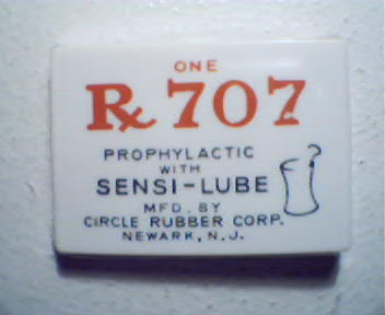 Unused Wrapped R 707 Prophylatic with SenLub