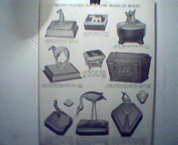 Catalog Page with Art Deco Make Up Boxes!