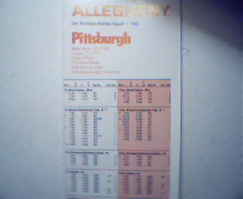 Allegheny Airlines Timetable from 8/75!