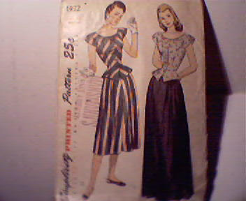 Simplicity Patterns No.1932, Size 16,Bust 34