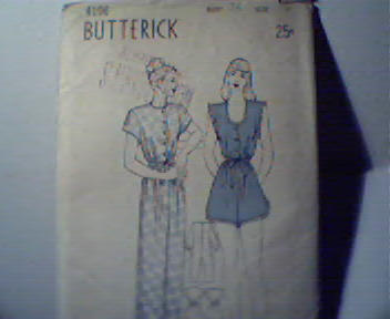 Butterick Pattern  No.4196 Bust 34,Size 16