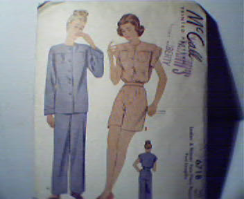 McCalls Pattern  No.6718 Two Piece Pajamas!