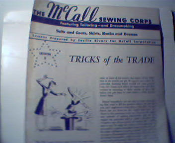 McCalls Sewing Corps Lesson 5 Tricks of Trade