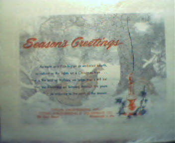 Christmas Print of Grouse frm Titzel Engineer