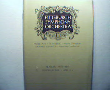 Pittsburgh Symphony Orchestra 1970-71 Season