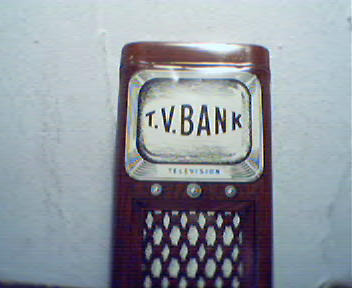 TV Shaped Metal Bank That was Ad Premium!