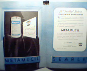 Metamucil from Searle Research! from 1940s