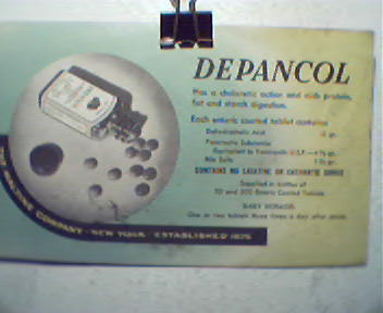 Depancol Blotter from Maltine Company