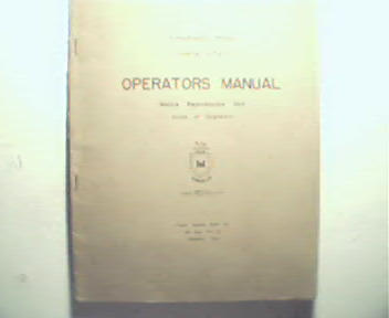 Operators Manual for Mobile Repro Unit!