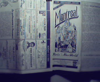 Montreal-Paris of the New World! Map from 1962!