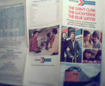 Amtrak The Saint Clair, Wolverine and Blue Water 1974