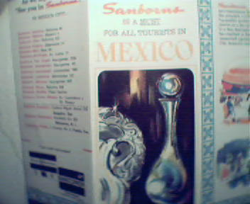 Sanborns for Mexico Tourist Brochure from 1970s!