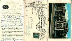 3 Panel Postcard, Personalized! from  1930!