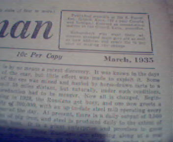 American Freeman 3/35 CBS Message from Hitler?!