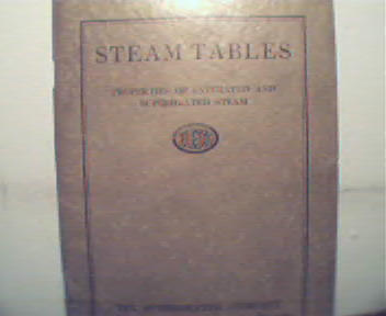 Steam Tables by Superheater Co., c1931