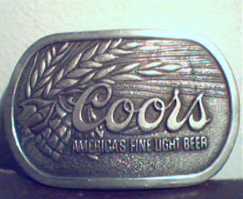 Coors-Americas Light Beer with Hops in Background!