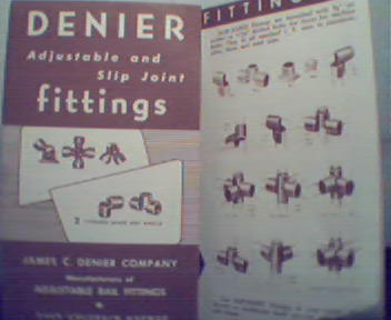 Denier Slip Joint Adjustable Fittings from 1940!