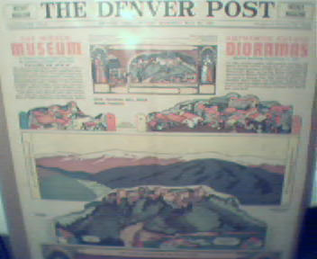 Denver Post World Musuem Dioramas-Spanish Castle-1937!