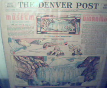 Denver Post World Musuem Dioramas-Glacier Ice-1937!