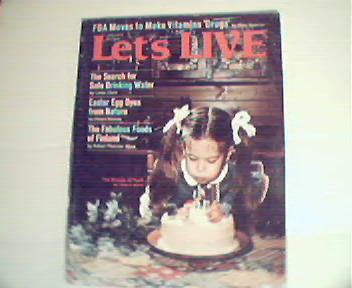 Let's Live-4/73 Natural Easter Egg Dye,Hazards of Ligh