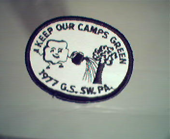 1977 Keep Our Camps Green, GS of SW Penna!
