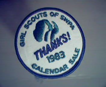 Girl Scouts of America 1983 Calendar Sale "Thanks"