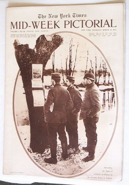 NYTimes WWI Pict. 3/18/15 German Front,Poland (click to enlarge)