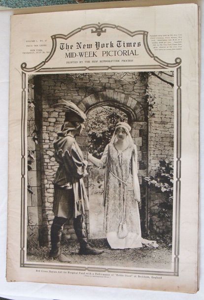 NYTimes WWI Pict.7/29/15 Red Cross-Robin Hood (click to enlarge)