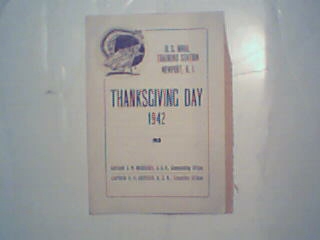 Thanksgiving Day-US Naval Trng Station, Newprt, RI, 42'
