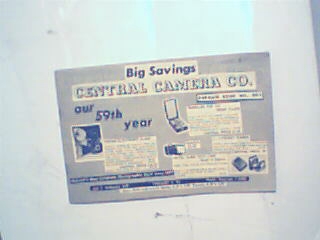 Central Camera Company Catalog from 1958!