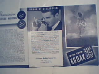 Kodak 35 Camera Sales Brochure from c1930!
