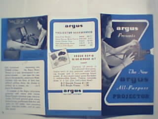 Argus All Purpose Projector Brochure! c1940s!