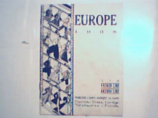 Europe in 1938 Via French Anchor Line!