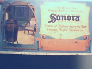 Sonora Talking Machine Blotter Card c1920s!