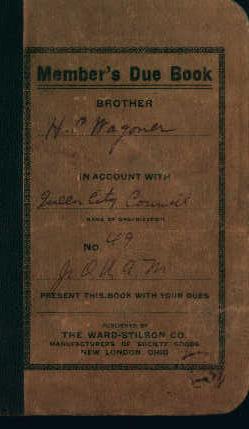 Members Dues  Book for  J.O.U.A.M.