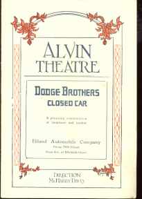 Beautiful Theatre Program 1918 great ads