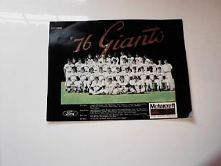 1976 GIANTS TEAM PHOTO NAMES             L@@K