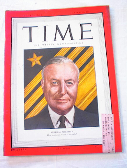 March 13,1950 TIME Admiral Sherman on cover (click to enlarge)