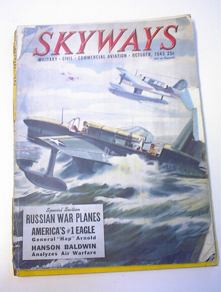 Skyways Magazine,10/43,GREAT COVER (click to enlarge)