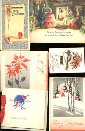 Beautiful Vintage Christmas Cards TEN