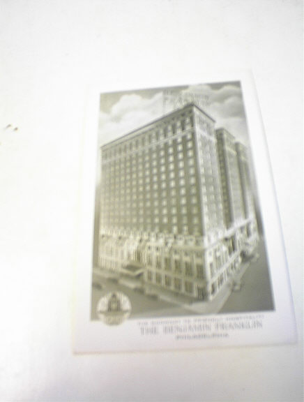 1920's The Benjamin Franklin Hotel,Philadelph (click to enlarge)