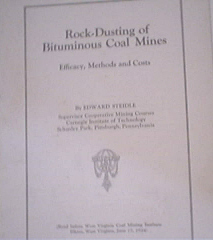 Rock-Dusting of Bituminous Coal Mines,1924
