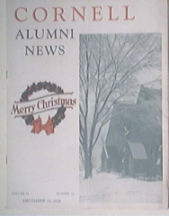 Cornell Alumni News 12/15/1938 CHRISTMAS ISSUE