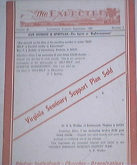 The Expected 9/1956 Virginia Seminary Support Plan Sold