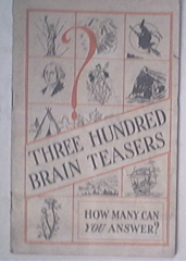 Three Hundred Brain Teasers How Many Can You Answer?