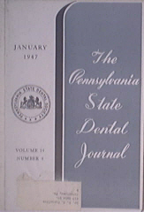 Pennsylvania State Dental Journal 1/1947 3 Point Progrm